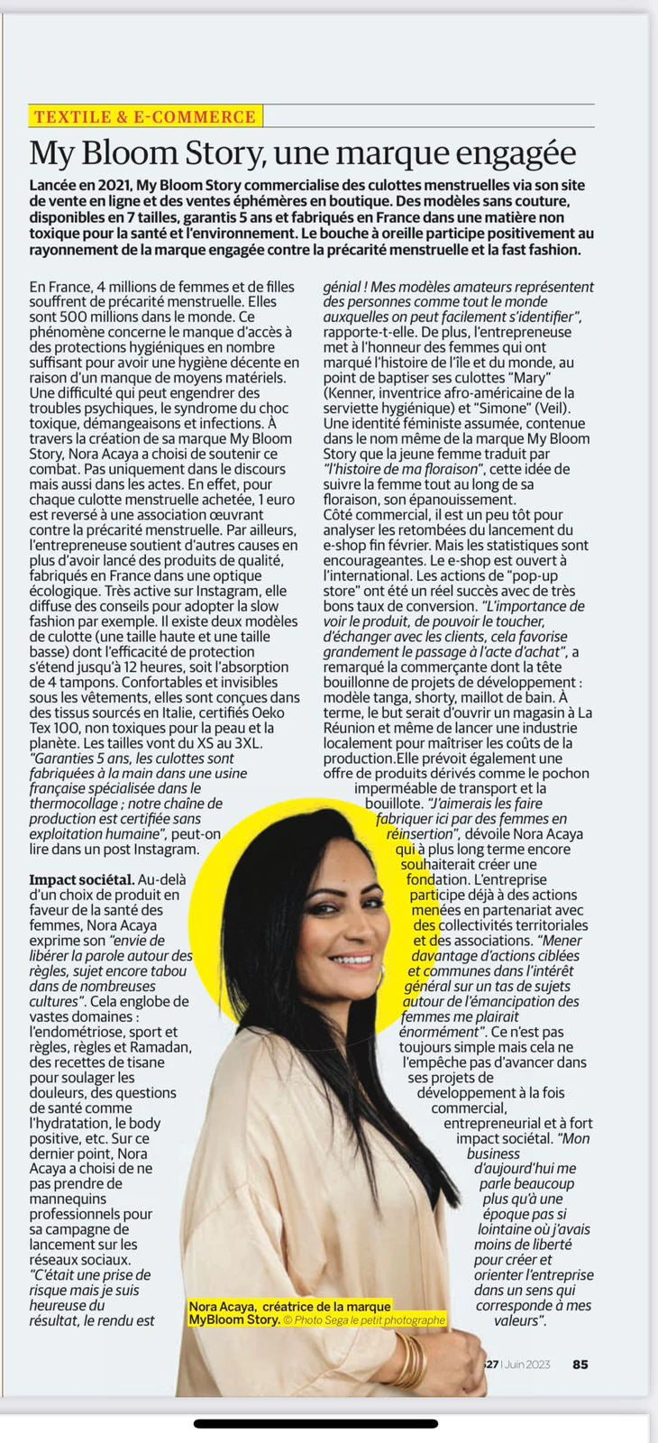 On parle de nous : My Bloom Story dans le Memento de Juin 2023